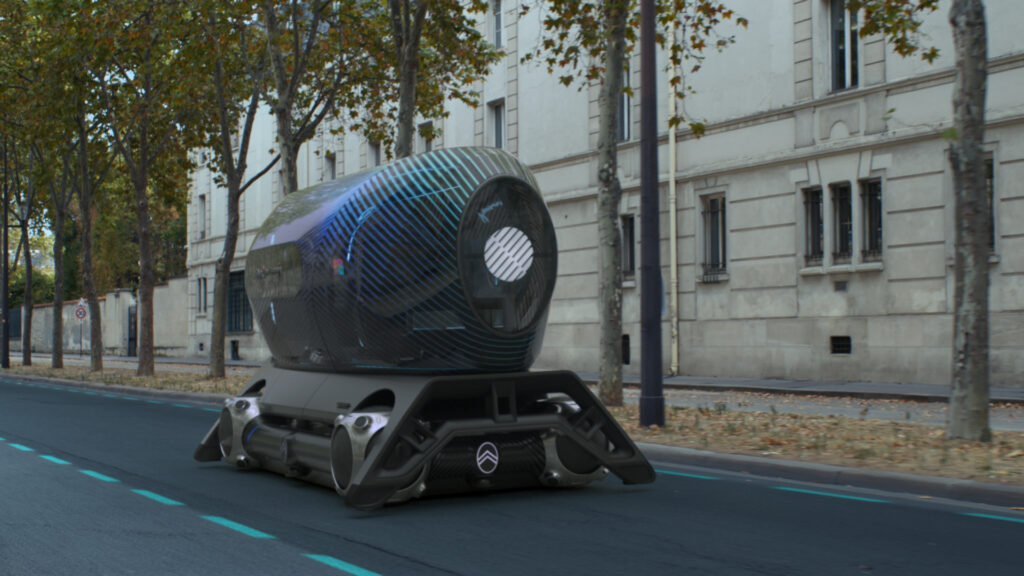 Citroën Autonomous Mobility Vision se basa en la perfecta adecuación entre los Pods, el Citroën Skate y la infraestructura.